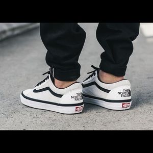 Vans x North Face Old Skools White